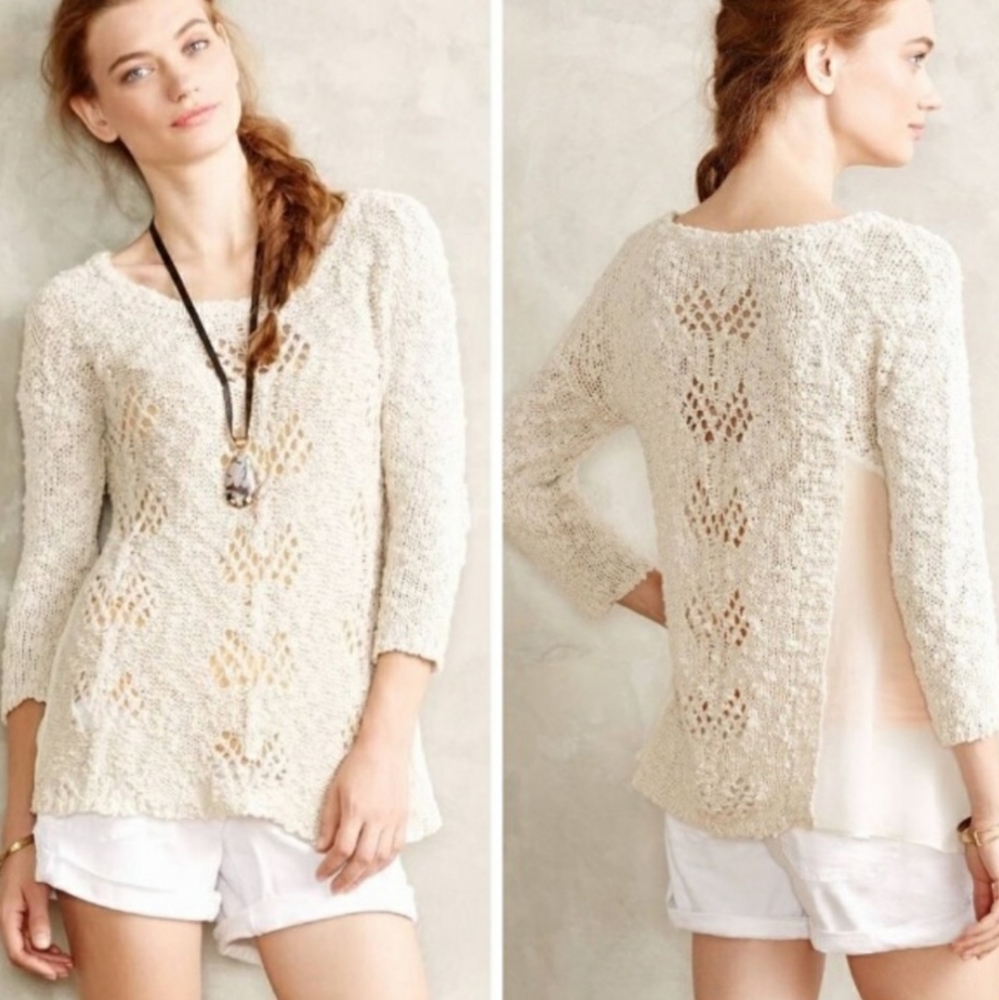 ☘5/$25 Knitted & Knotted 3/4 Sleeve Sweater